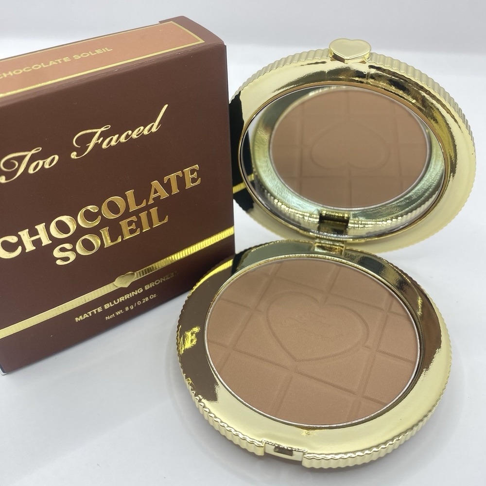 Too Faced Chocolate Soleil Matte Blurring Bronzer Chocolate Soleil 8g/0.28oz NEW - Picture 4 of 11